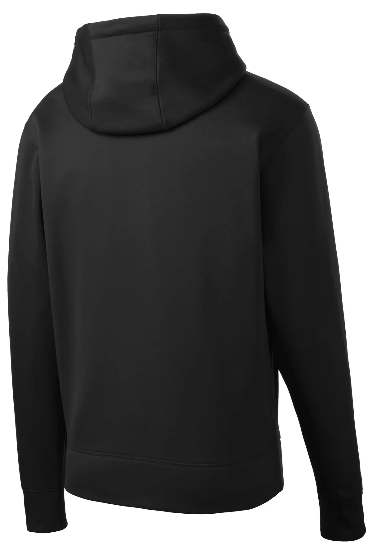 Sport-Tek Sport-Wick Fleece Full-Zip Hooded Jacket.  ST238 Black