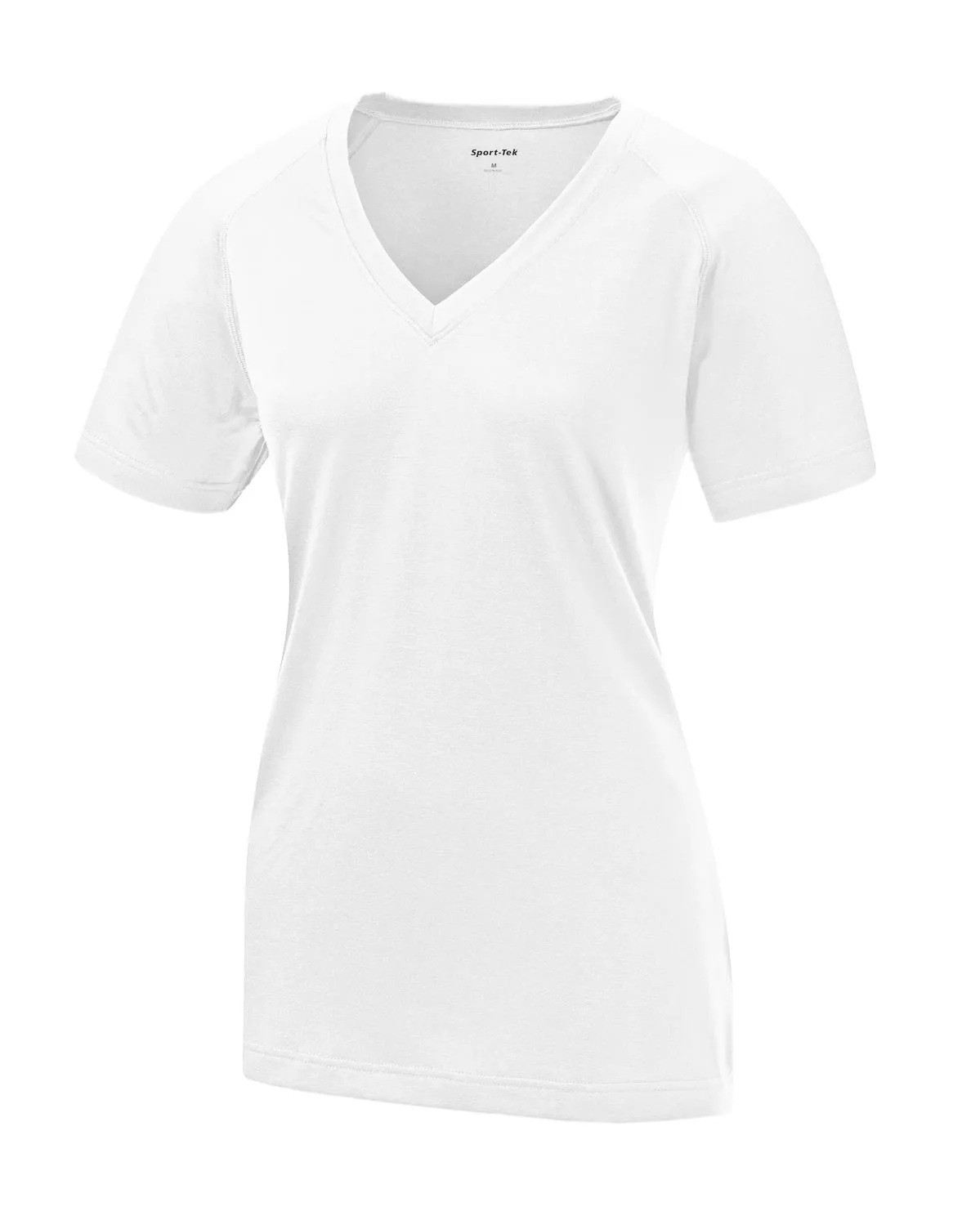 Sport-Tek Women's Ultimate Performance V-Neck. LST700 White