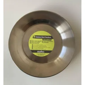 Stainless Steel Large Plate 24cm Camping Outdoor Park Hiking Travel Summit