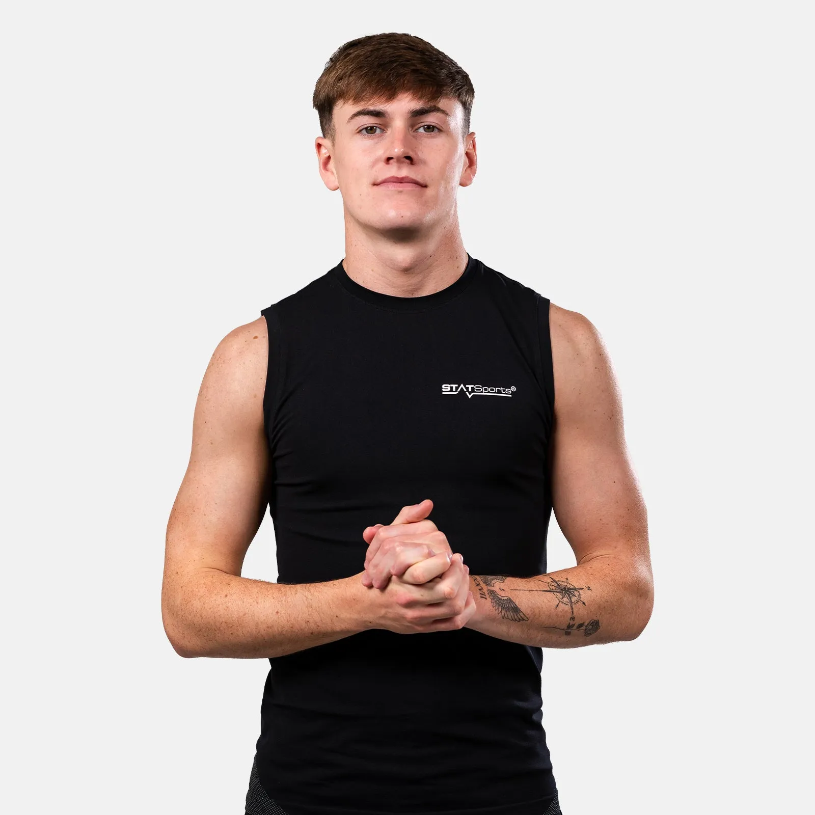 STATSports Performance Sleeveless Baselayer - Black
