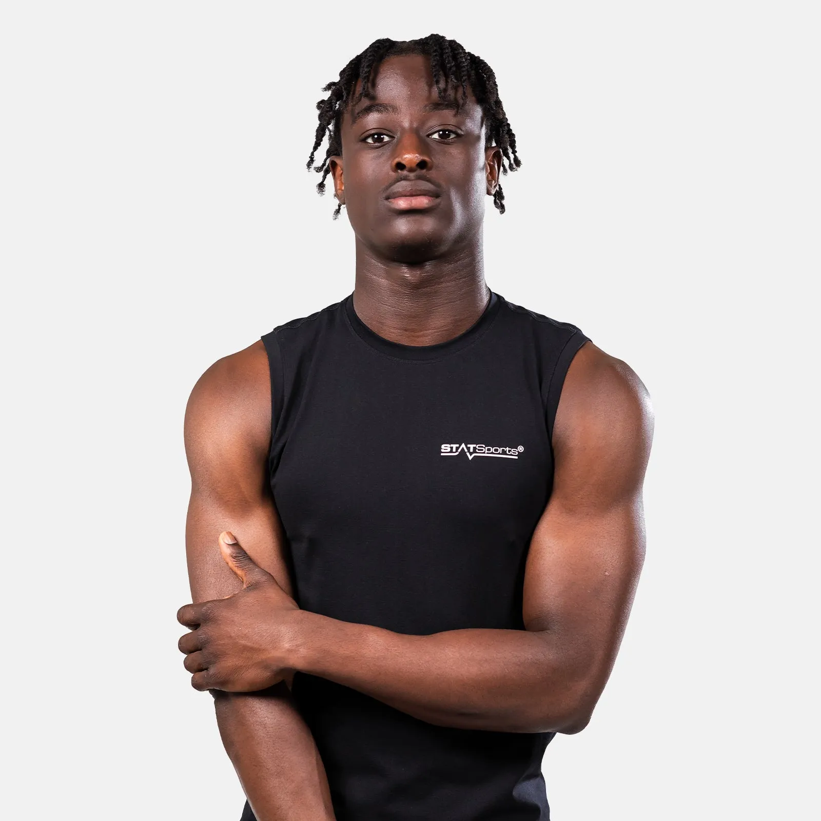 STATSports Performance Sleeveless Baselayer - Black