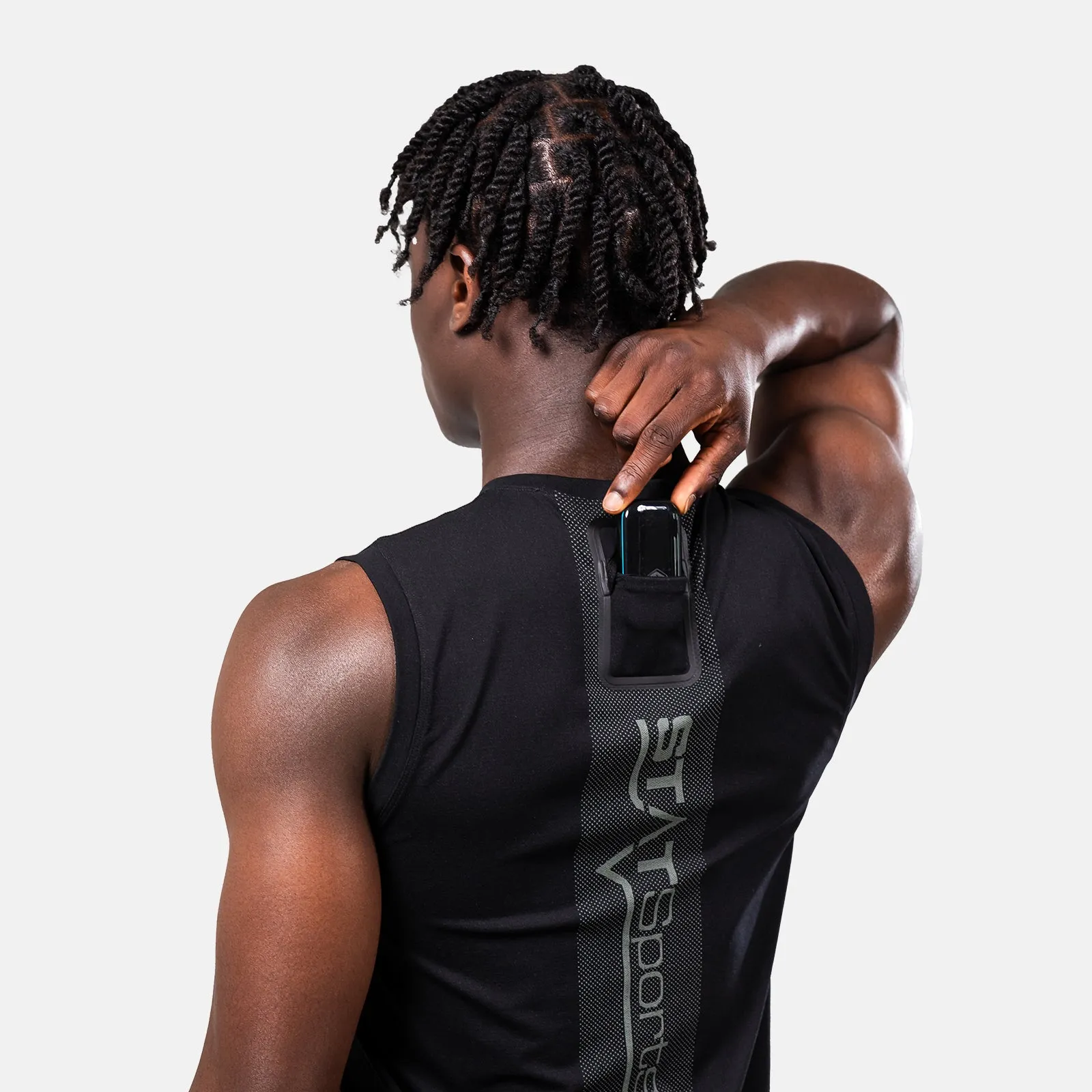 STATSports Performance Sleeveless Baselayer - Black
