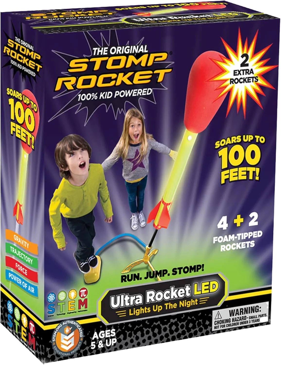 Stomp Rocket Ultra LED Rocket Launcher for Kids