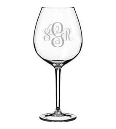 Strahl Engraved Acrylic Wine Glasses- Set of 4