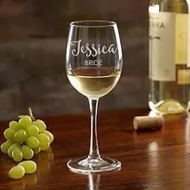 Strahl Engraved Acrylic Wine Glasses- Set of 4
