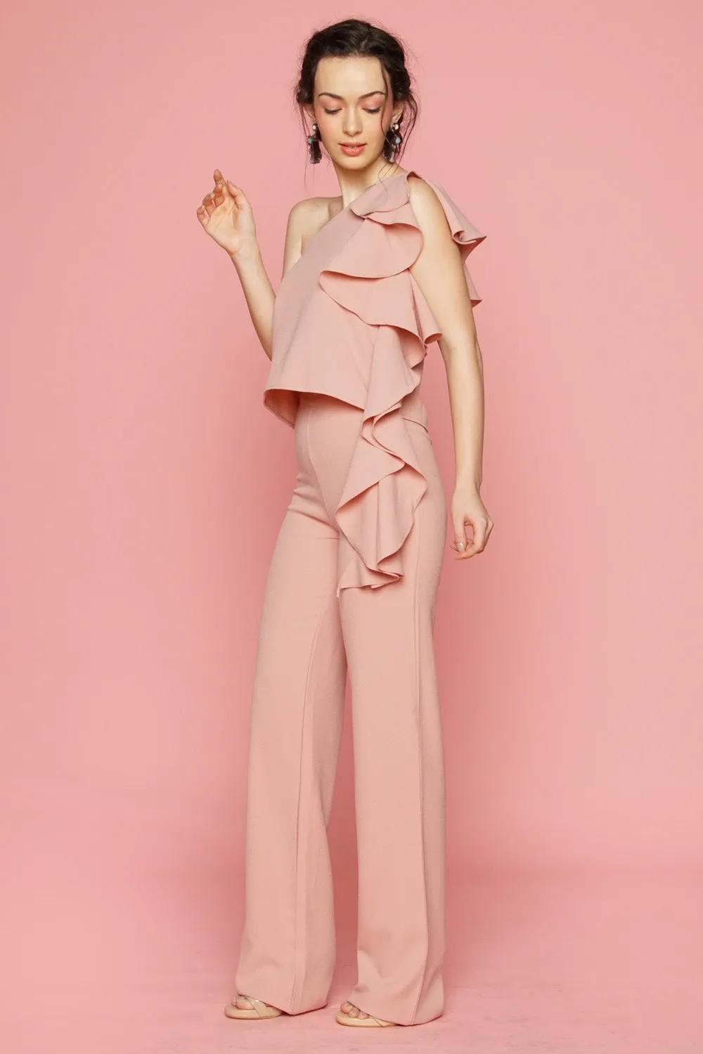 Straight Cut Trouser (Blush Pink)