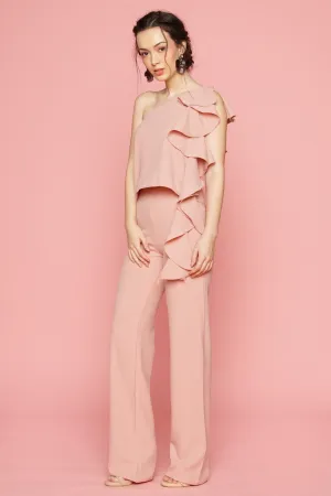 Straight Cut Trouser (Blush Pink)
