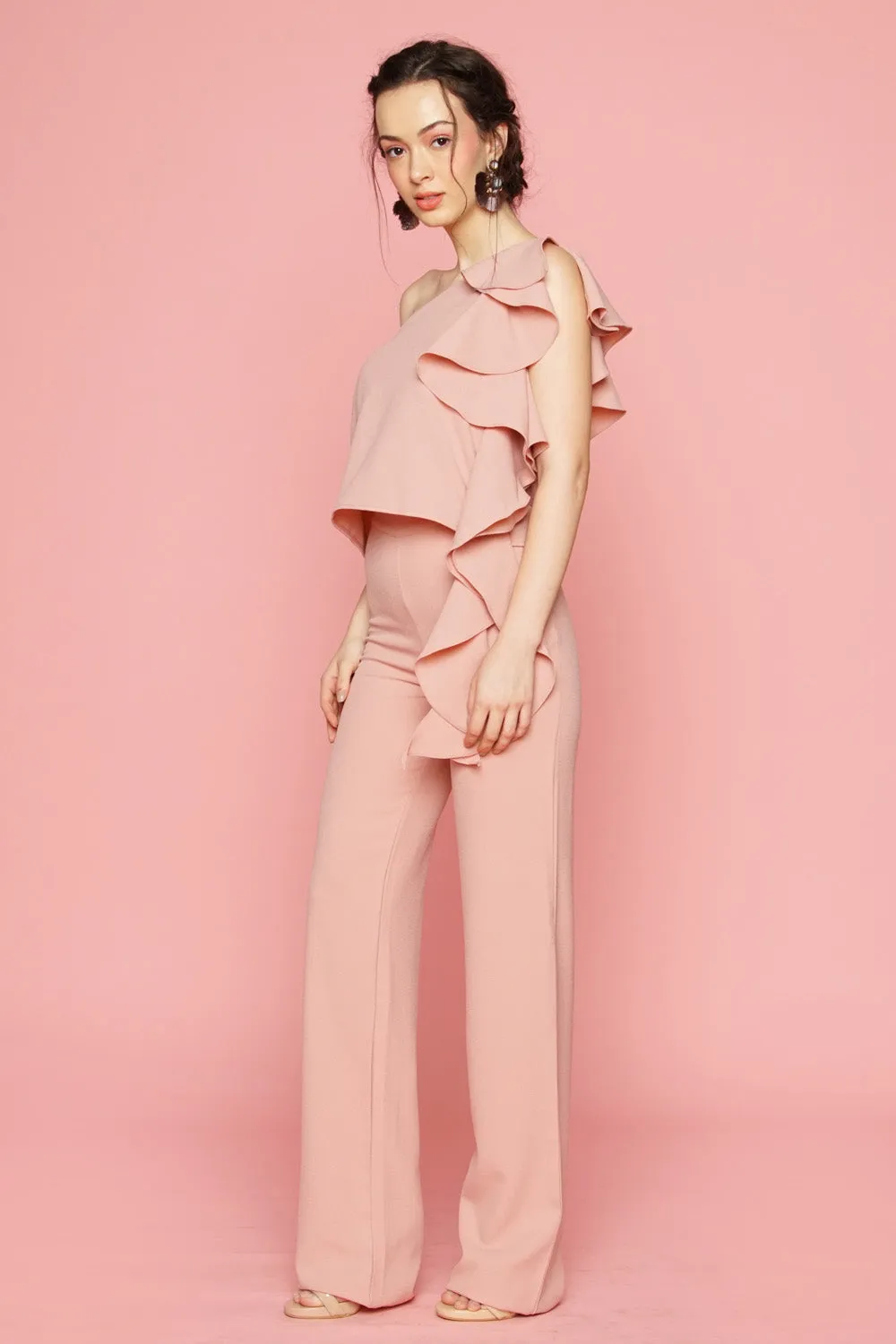 Straight Cut Trouser (Blush Pink)