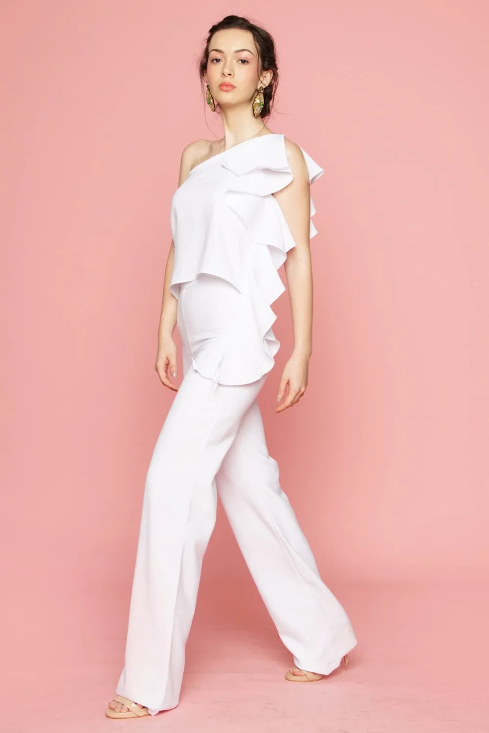 Straight Cut Trouser (White)