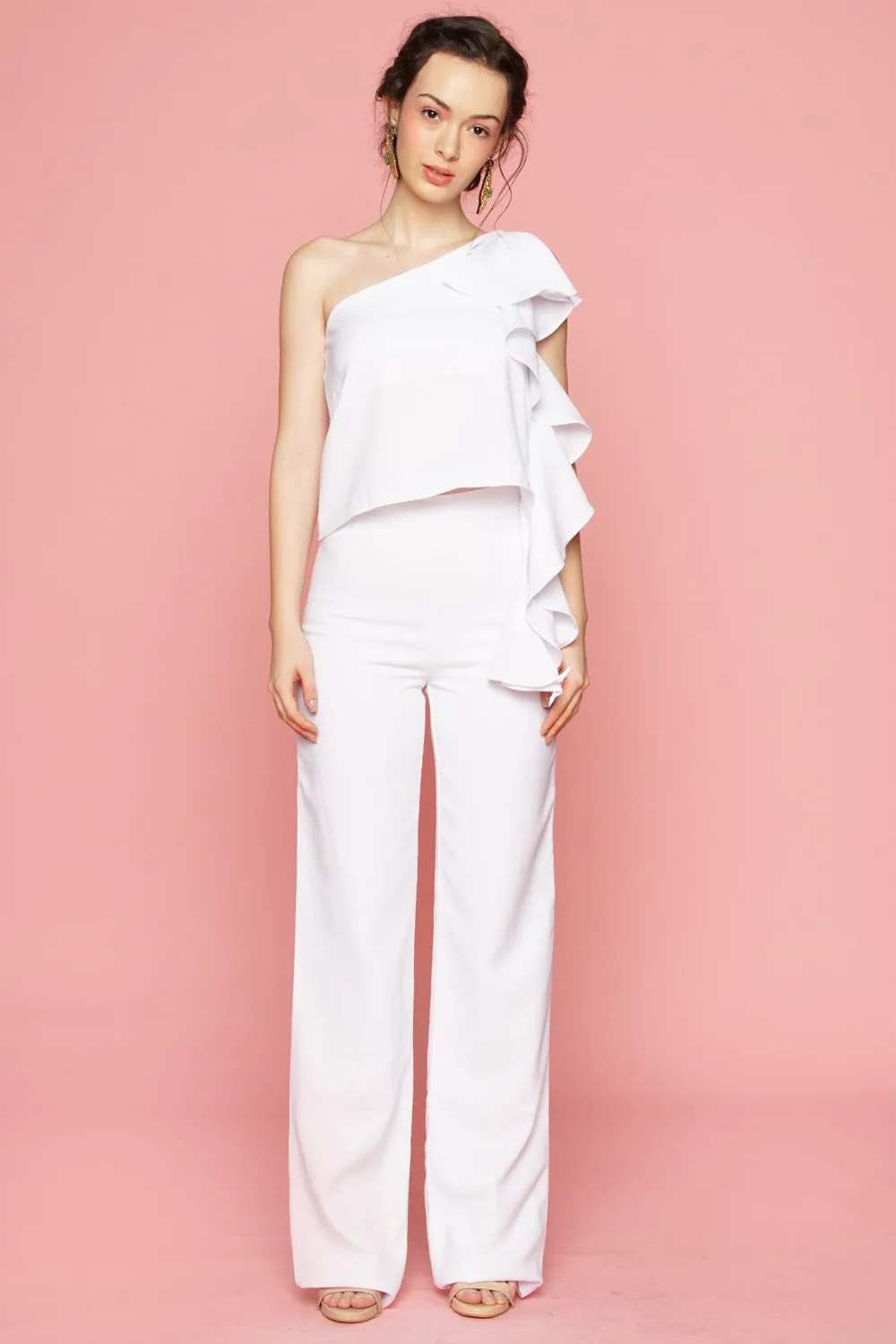 Straight Cut Trouser (White)