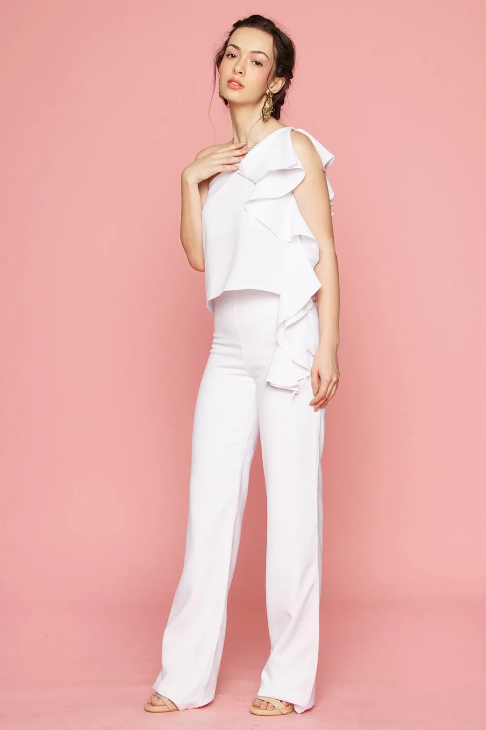 Straight Cut Trouser (White)