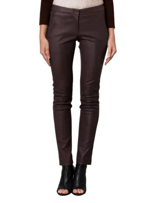 Stretch-Fit Stylish Leather Pants