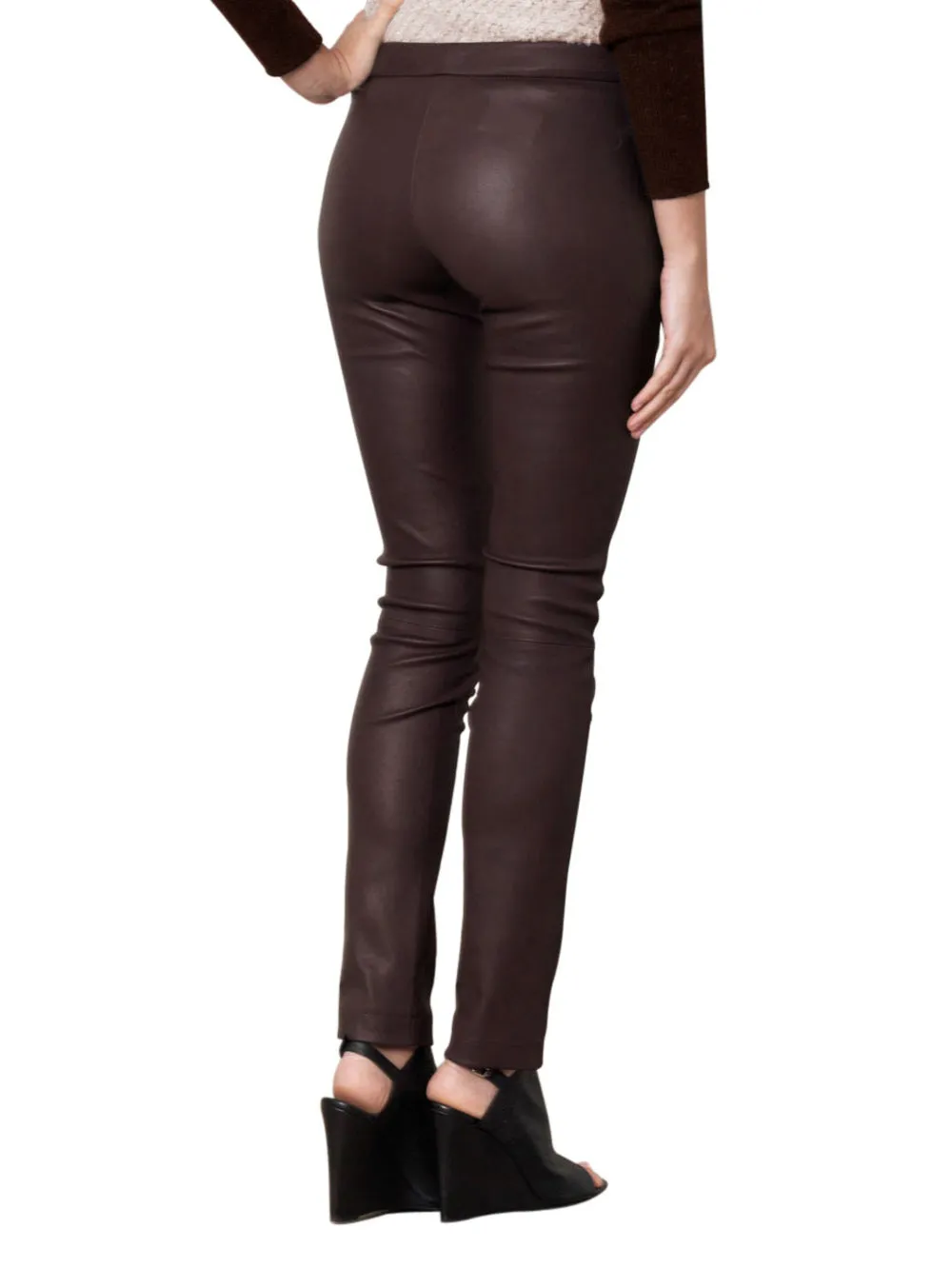 Stretch-Fit Stylish Leather Pants