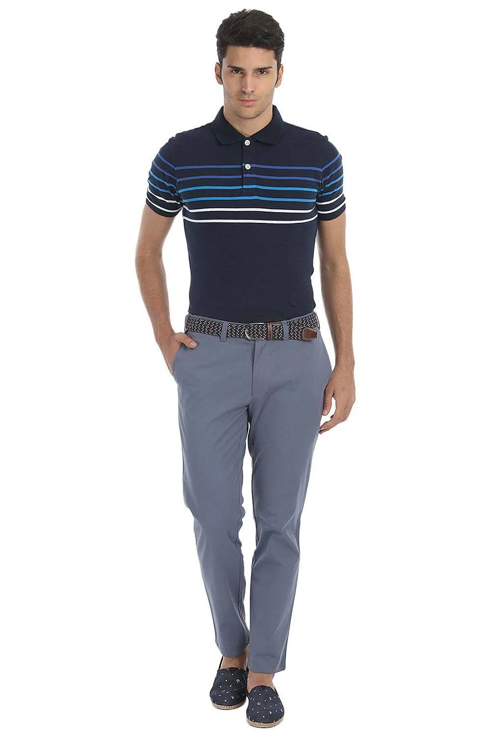 Stretchable Washed Cotton Peach Twill Chino Pants