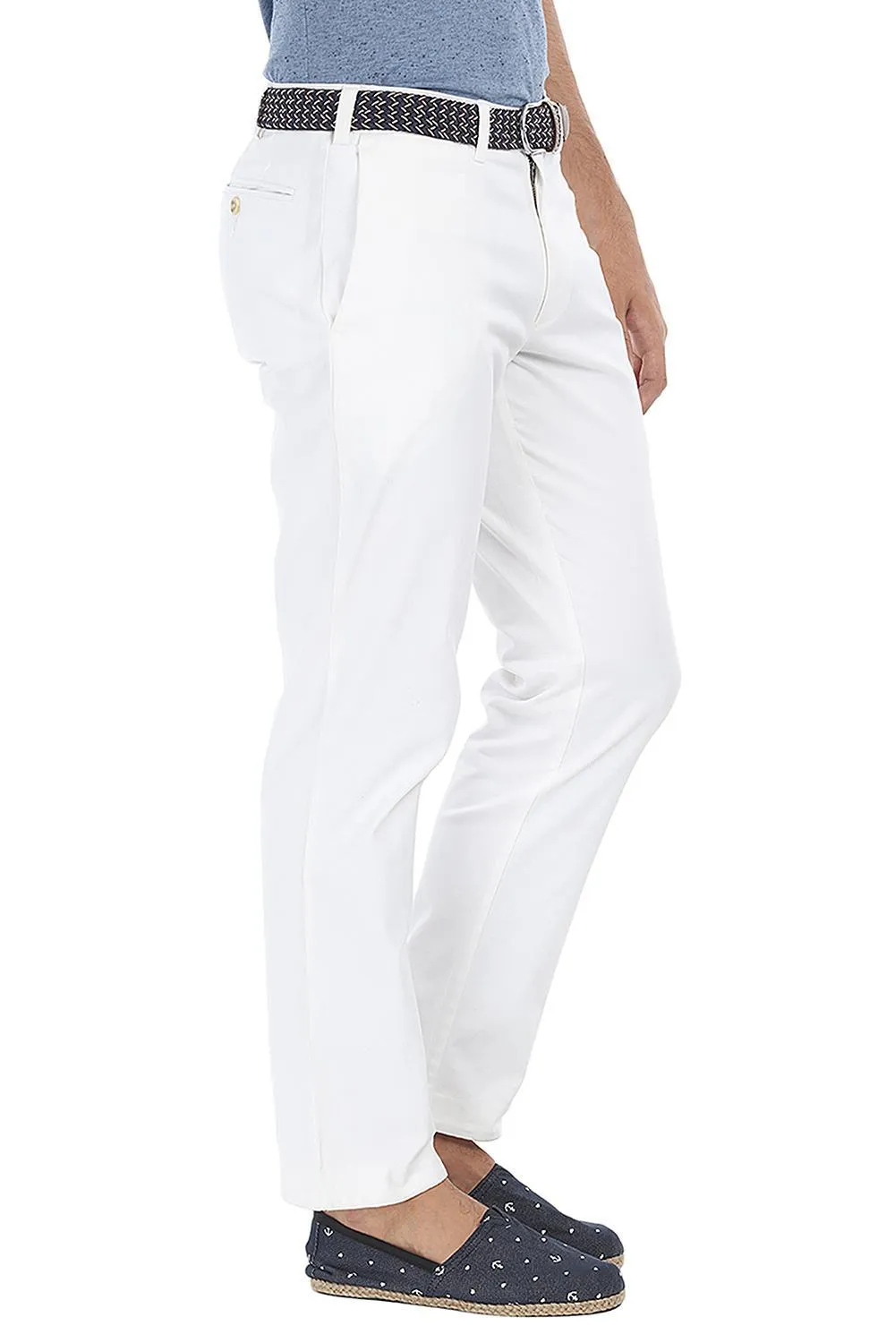 Stretchable Washed Cotton Peach Twill Chino Pants