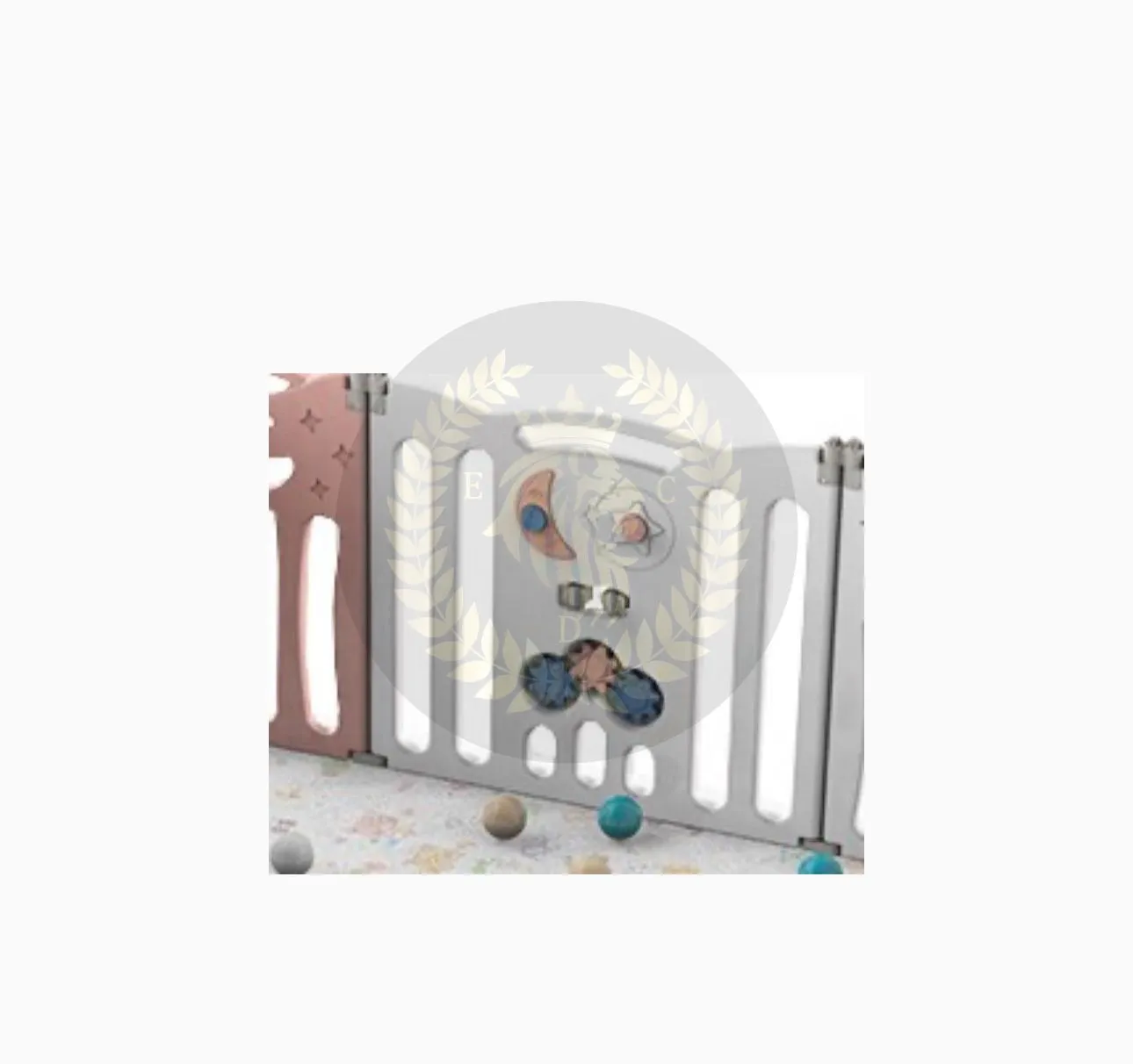 Super Cool 20 Panel Indoor/Outdoor Foldable Play Yard Upgraded Fence | Safety Play Area with Activity for Toddlers and Infants | 3 Colours