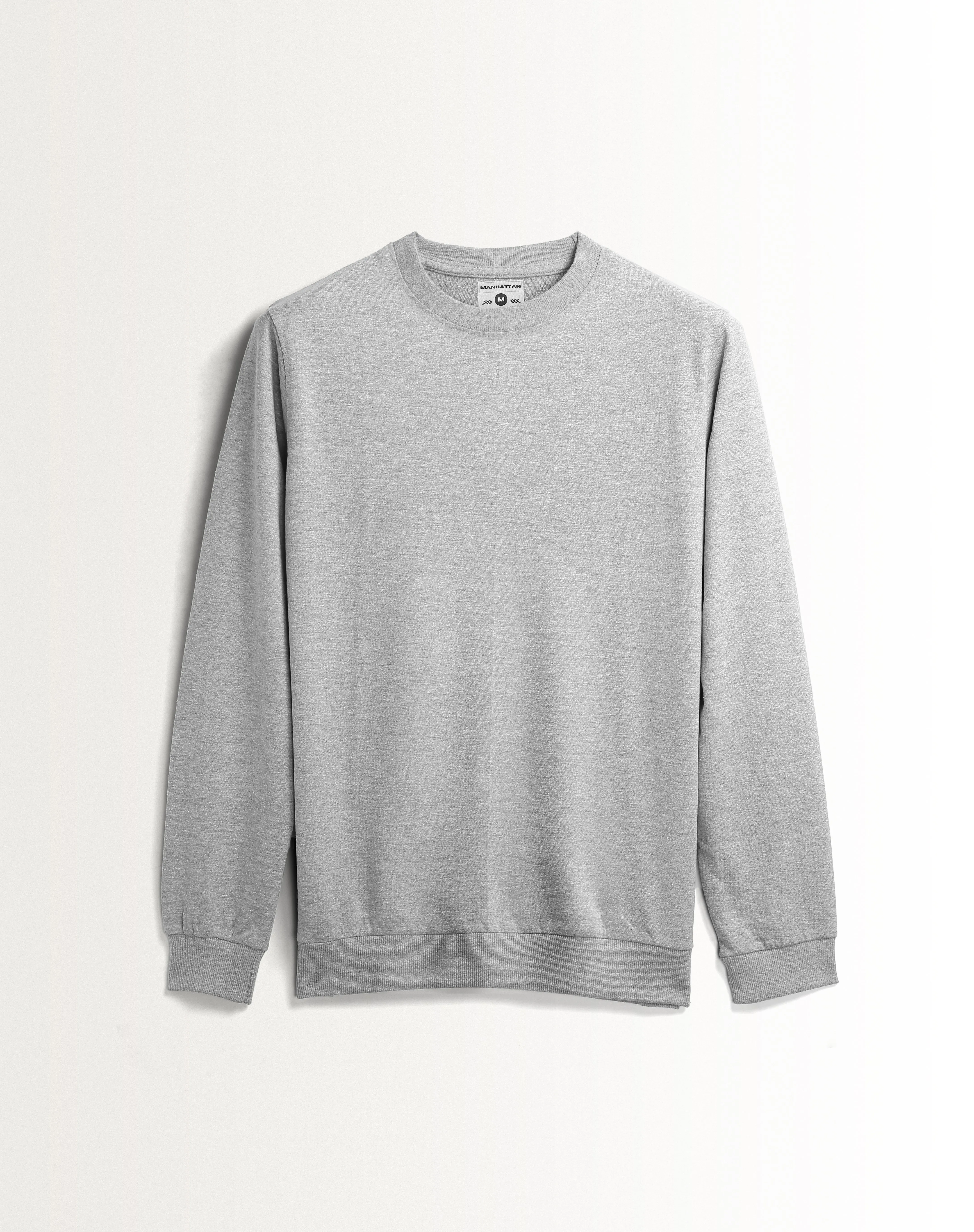 Sweatshirts Full Sleeve Unisex Grey Melange