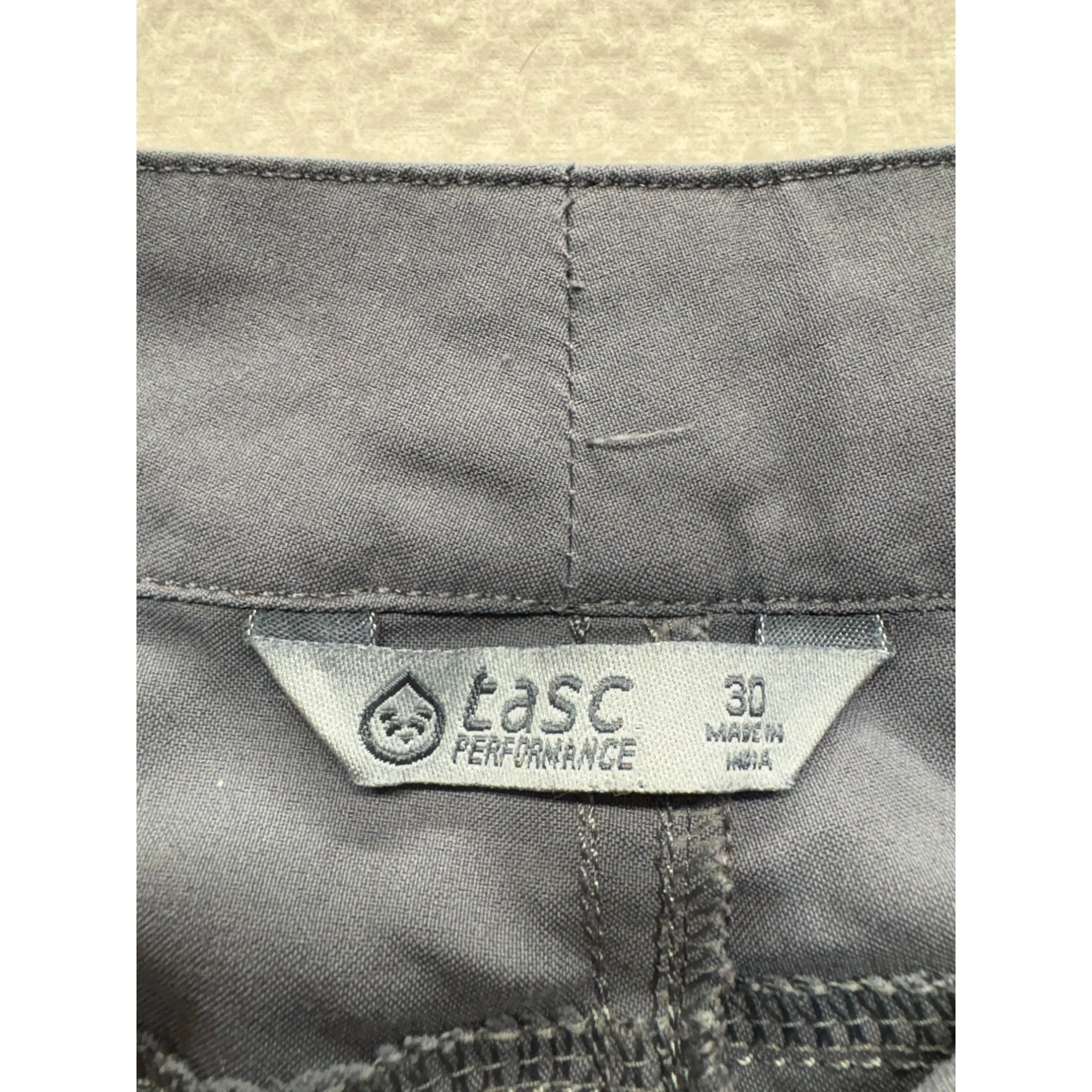 Tasc Performance Grey Mens Pants 30" Waist #7628