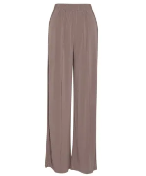Taupe Jersey Wide Legged Pants