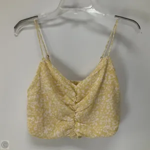 Top Sleeveless By Abercrombie And Fitch In Yellow, Size: M
