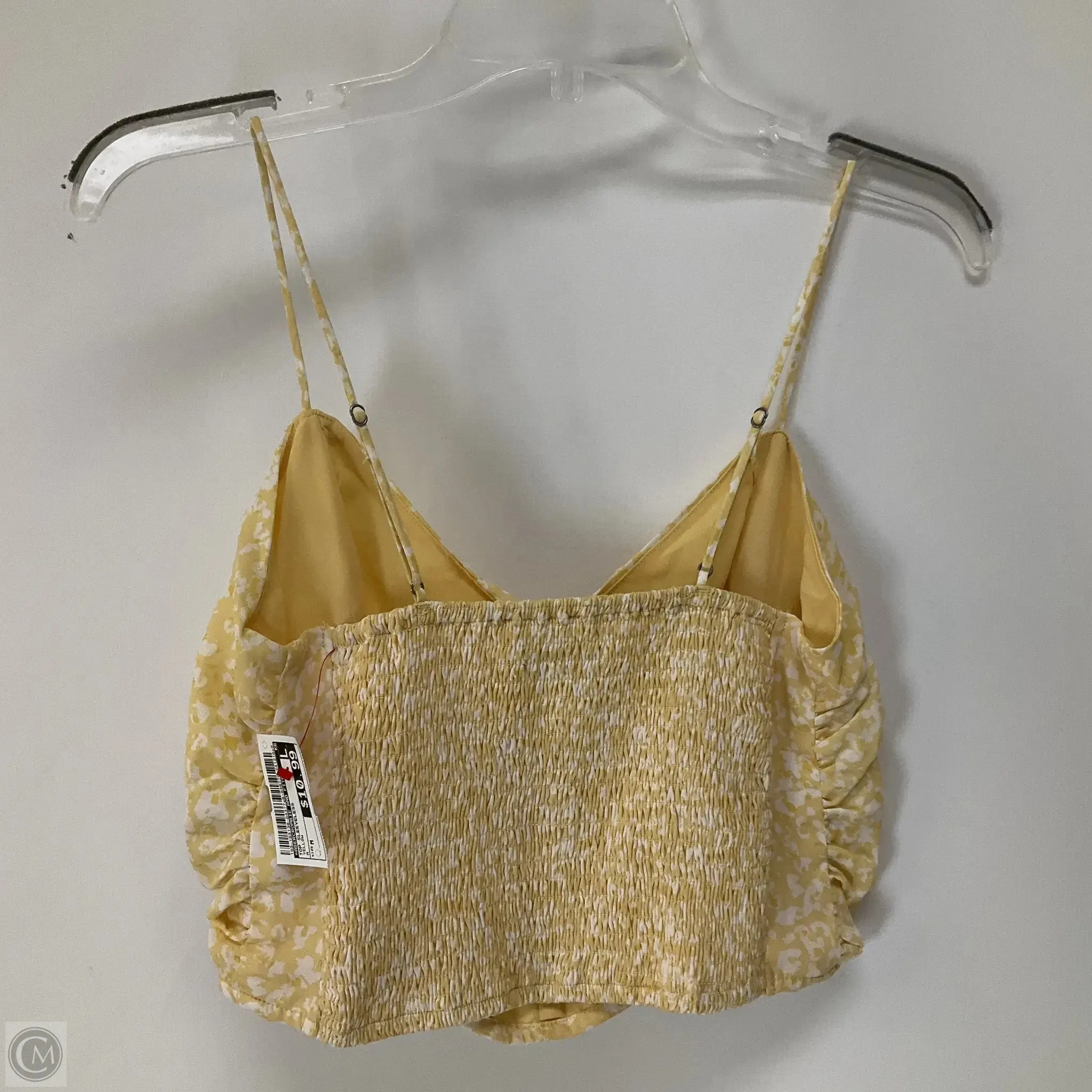 Top Sleeveless By Abercrombie And Fitch In Yellow, Size: M