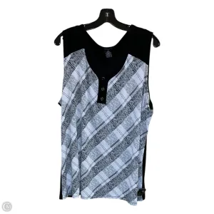 Top Sleeveless By Clothes Mentor In Black, Size: 3x