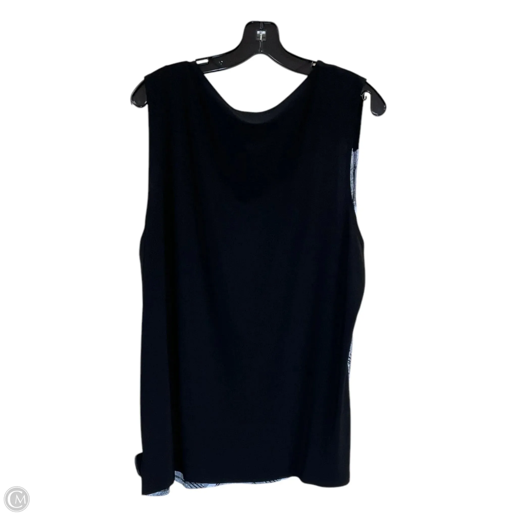Top Sleeveless By Clothes Mentor In Black, Size: 3x