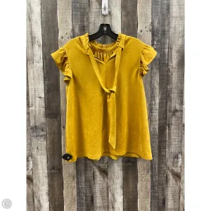Top Sleeveless By Cme In Gold, Size: M