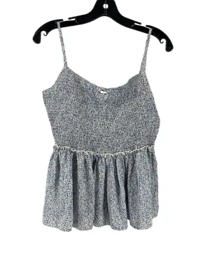 Top Sleeveless By Pink Lily In Blue & White, Size: S