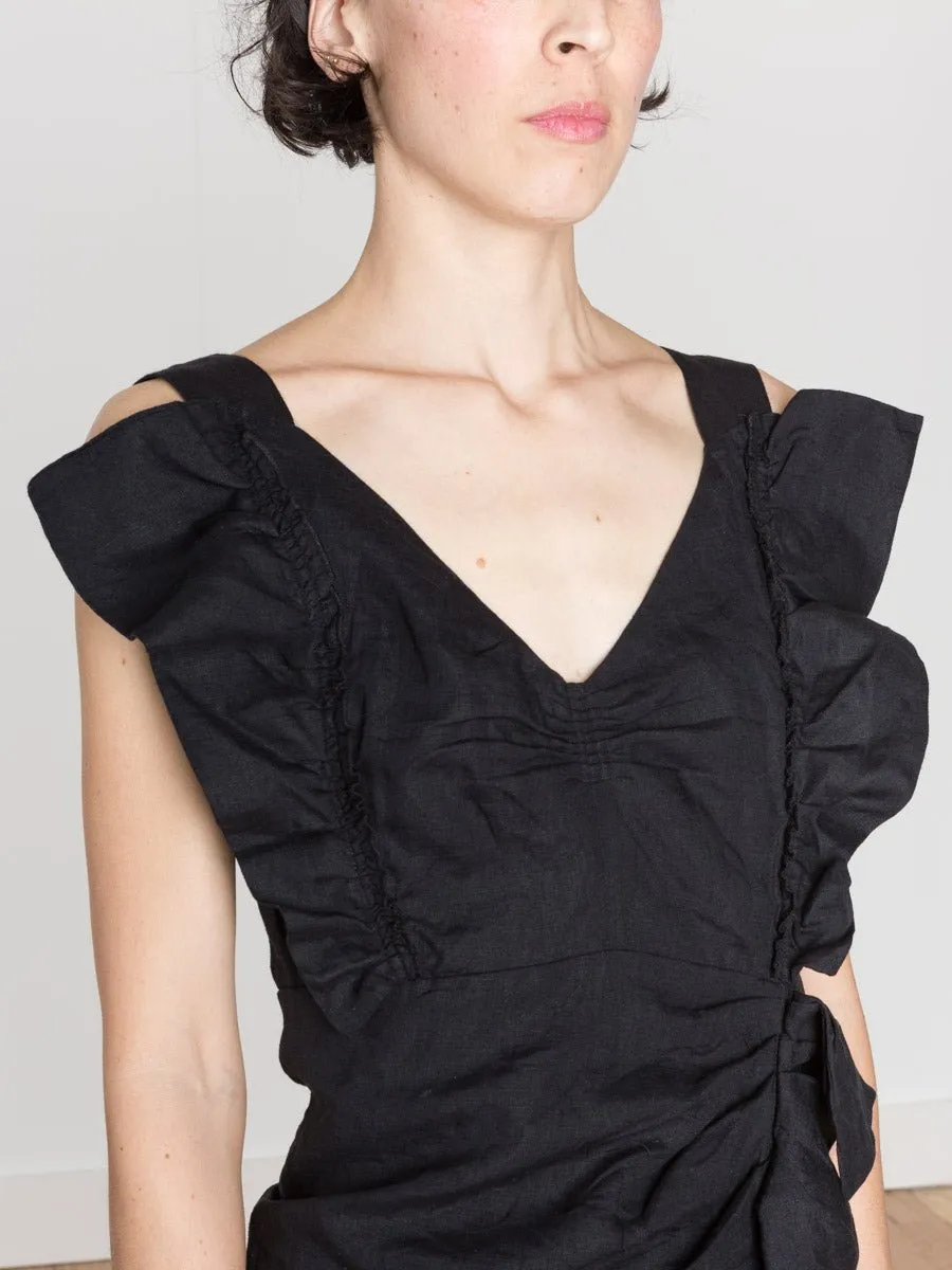 topaz dress - black