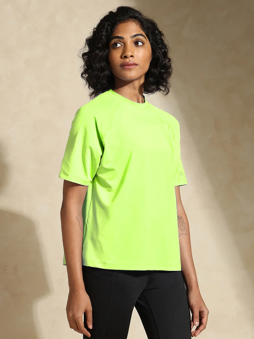 Traqfit Raglan Tee Lime