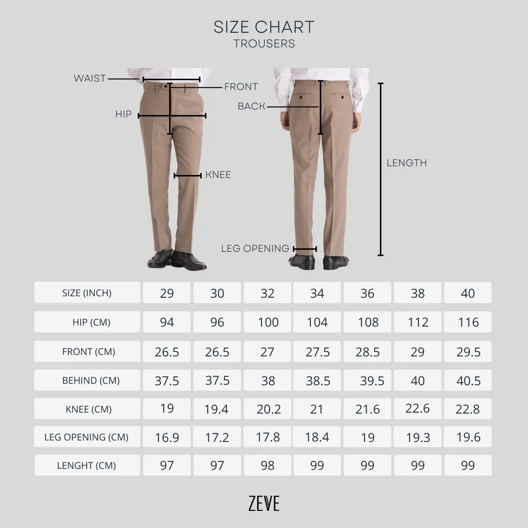 Trousers With Belt Loop - Tuxedo Black Plain (Slim Straight)
