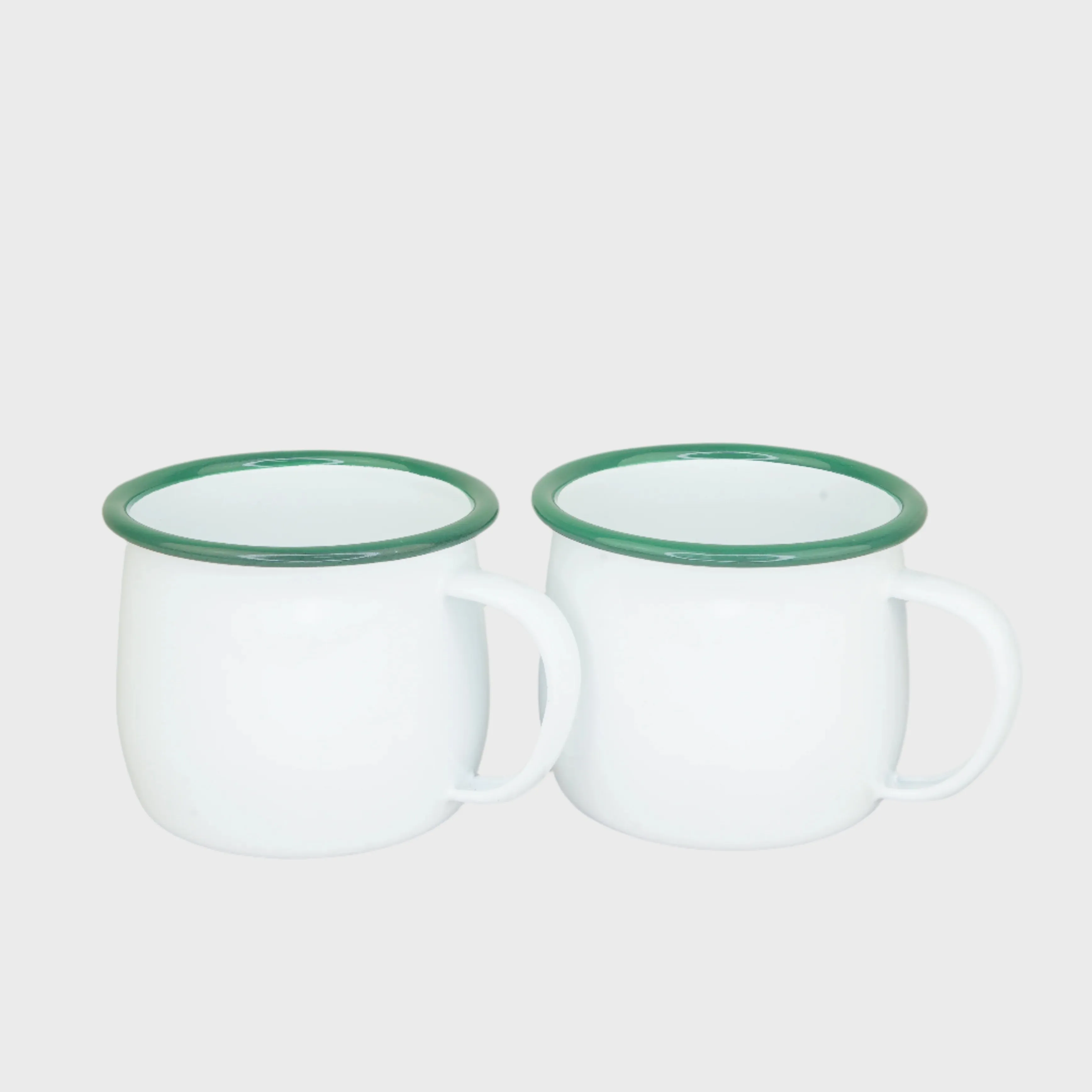 Twin Pack Enamel 400ml Mugs