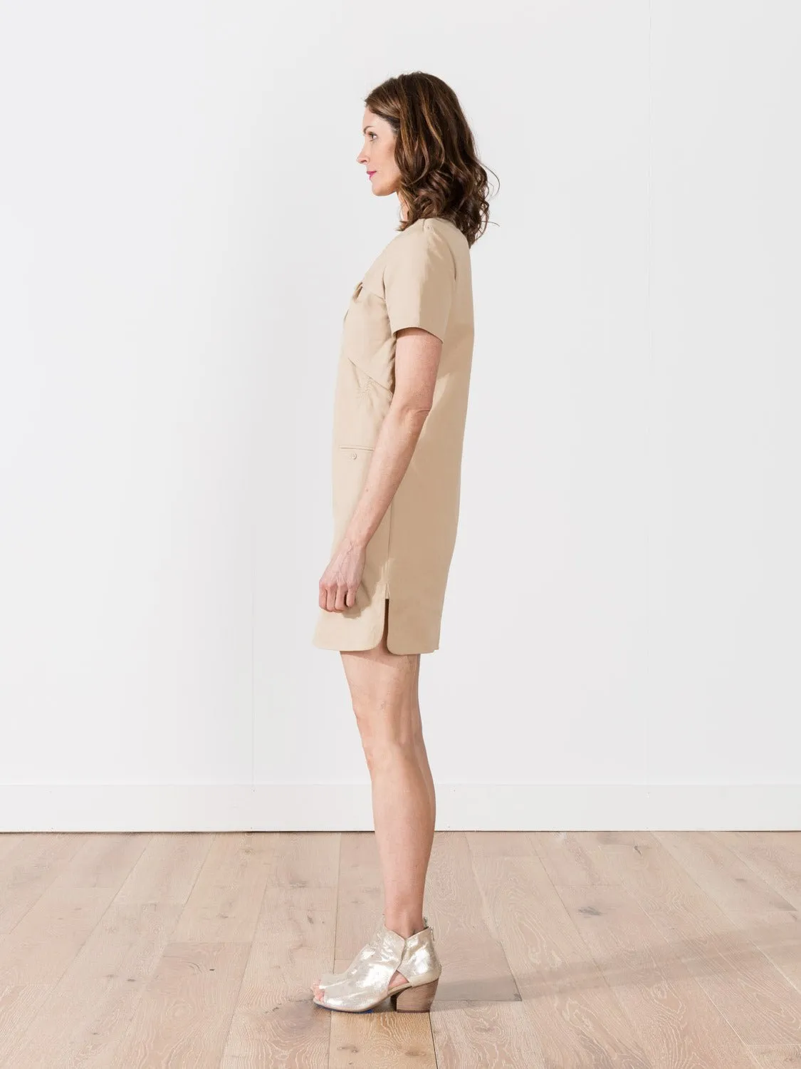 twist neck dress