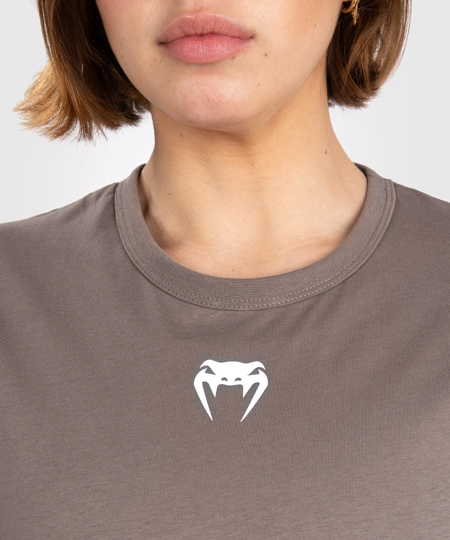 UFC Adrenaline by Venum Fight Week Frauen Kurzarm-Baumwoll-T-Shirt - Bronze