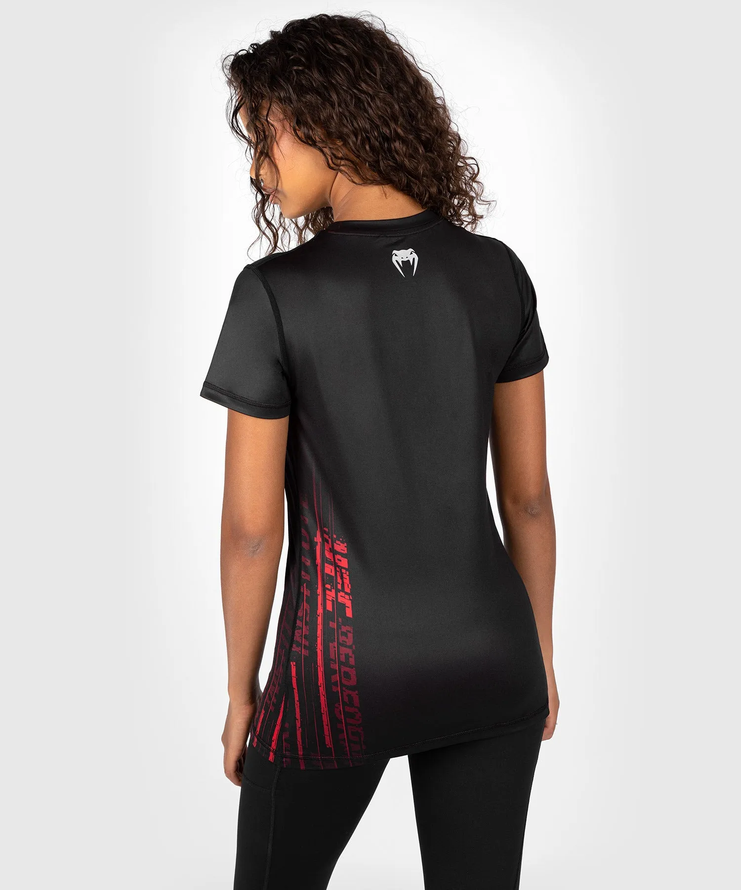 UFC Venum Performance Institute 2.0 Dry-Tech T-shirt voor Dames - Zwart/Rood
