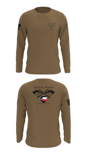 Uss Fort Worth CPO Mess  Store 1 Core Men's LS Performance Tee - 89080007054