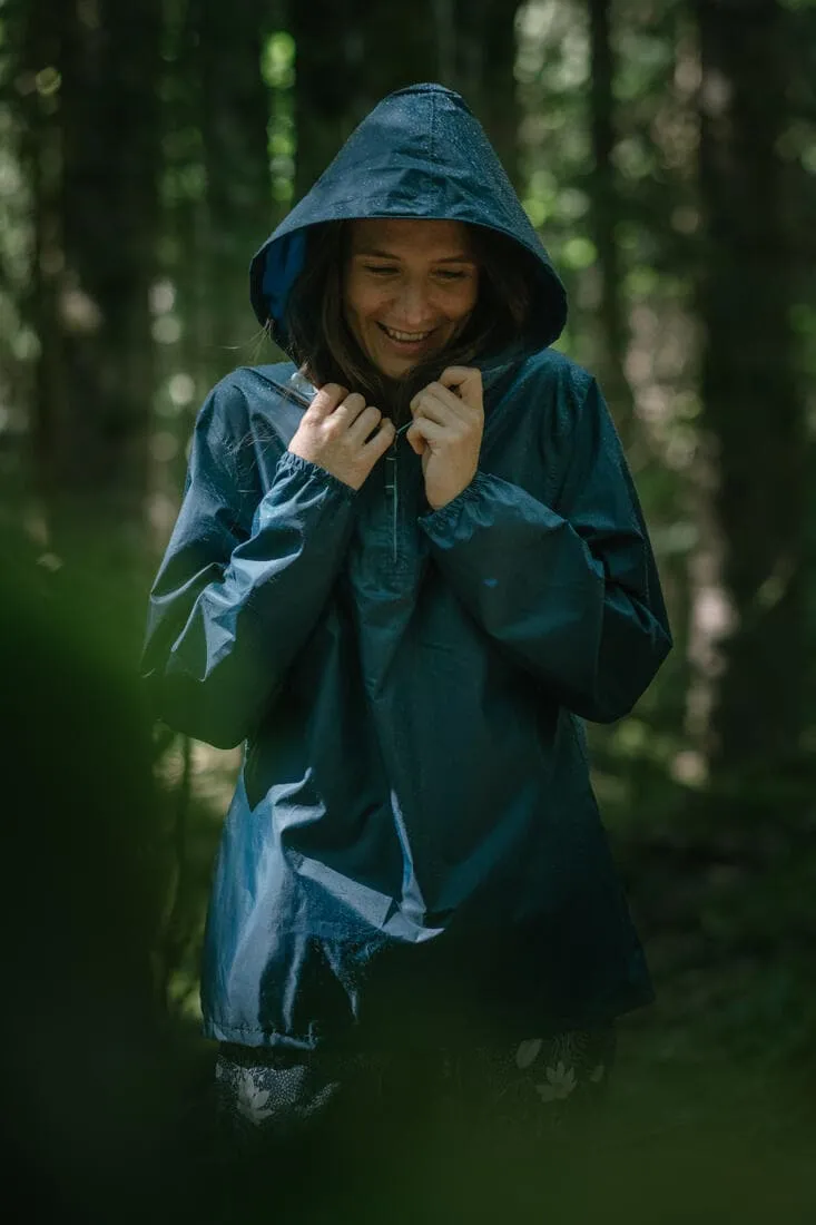 Veste coupe vente et déperlante de randonnée - Raincut 1/2 zip - Femme