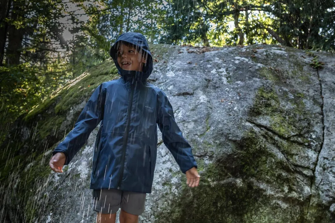Veste imperméable de randonnée enfant 7-15 ans, MH500 girs