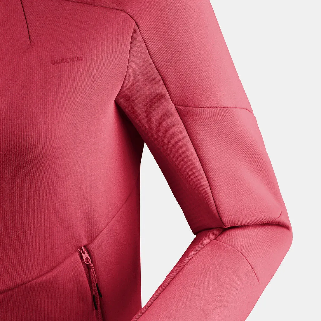 Veste polaire de randonnée - mh500 hood - femme