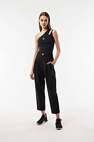 VHNY Tank Tops for Women | Sleeveless Womens Tank Tops | Asymmetrical Jersey Sleeveless Tank Top Black Sage Mauve NYC Brand (Black, XL, x_l)