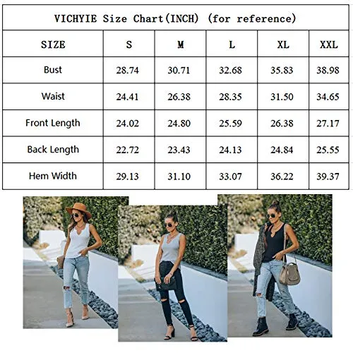 VICHYIE Ribbed Tank Top