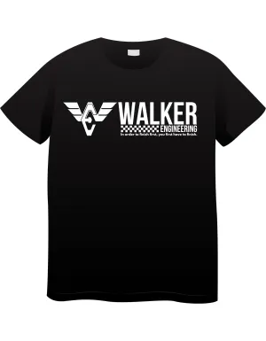 Walker Engineering "First to Finish" Super Heavy Black T-Shirt