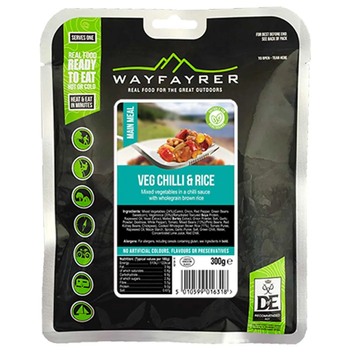 Wayfayrer Ready to Eat Meal Vegetable Chilli