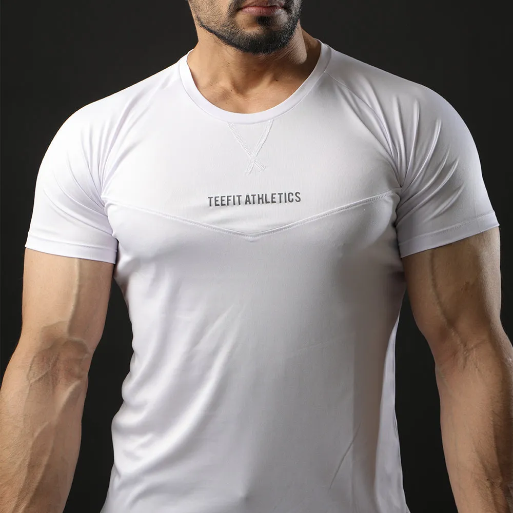 White Teefit Athletics Performance Tee