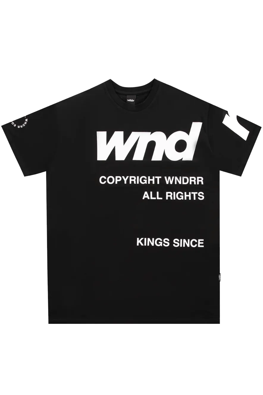 WNDRR CUT OFF CUSTOM FIT TEE - BLACK