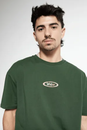 WNDRR ELLIPSE BOX FIT TEE - FOREST GREEN