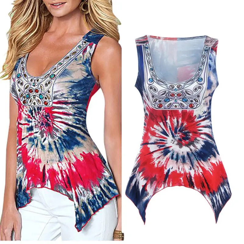 Women 3D Print Rainbow Casual T-shirt Plus Size Top Lady Deep O-neck T-shirt Tops NW