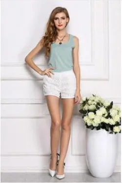 Women Clothes Fitness Tank Top Cropped Chiffon Sleeveless Causal T Shirt Women Vest Crop Tops 16 color