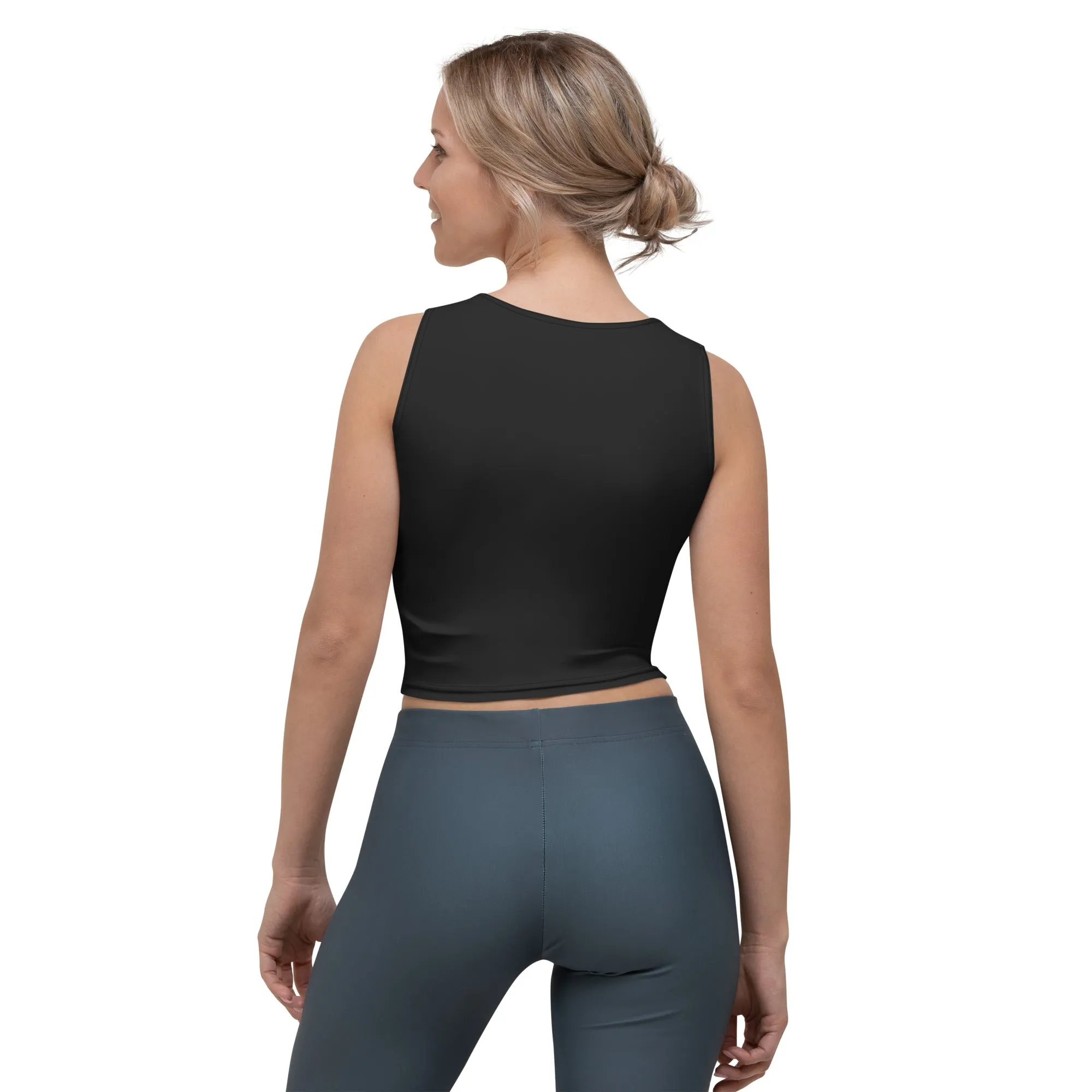 Women's Classic Black Crop Tank Top